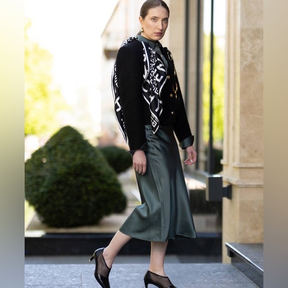 Anine Bing Anitta Jacket Black Tweed Jacket with Gold Buttons - Picture 7 of 16